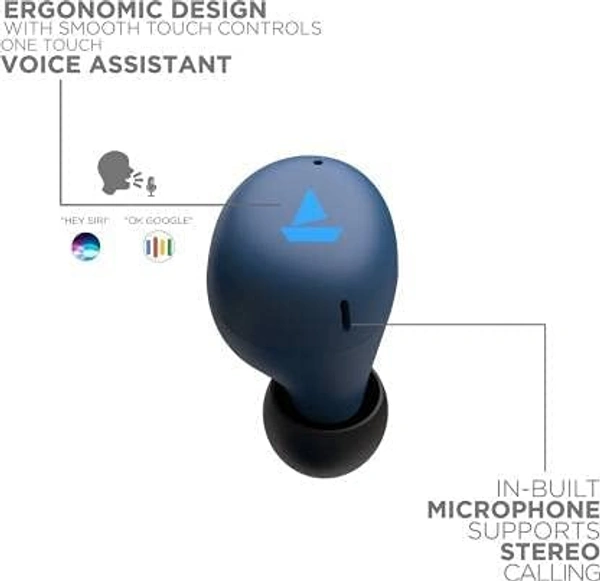 (Renewed) boAt Airdopes 381 Bluetooth Truly Wireless In Ear Earbuds With Mic (Active Black)