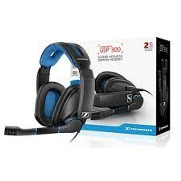 Sennheiser GSP 300 Wired Over Ear Headphones with Mic (Blue/Black)