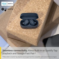 Jabra Elite 4 Active in-Ear Bluetooth Earbuds - True Wireless Ear Buds with Secure Active Fit, 4 Built-in Microphones, Active Noise Cancellation and Adjustable HearThrough Technology - Black