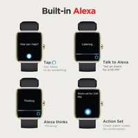 boAt Xtend Smartwatch with Alexa Built-in, 1.69” HD Display, Multiple Watch Faces, Stress Monitor, Heart & SpO2 Monitoring, 14 Sports Modes, Sleep Monitor, 5 ATM & 7 Days Battery(Black)