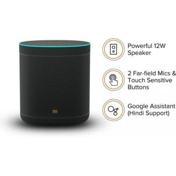 Mi Smart Speaker (Google assistant) and Mi Smart color bulb combo Pack  (Black)