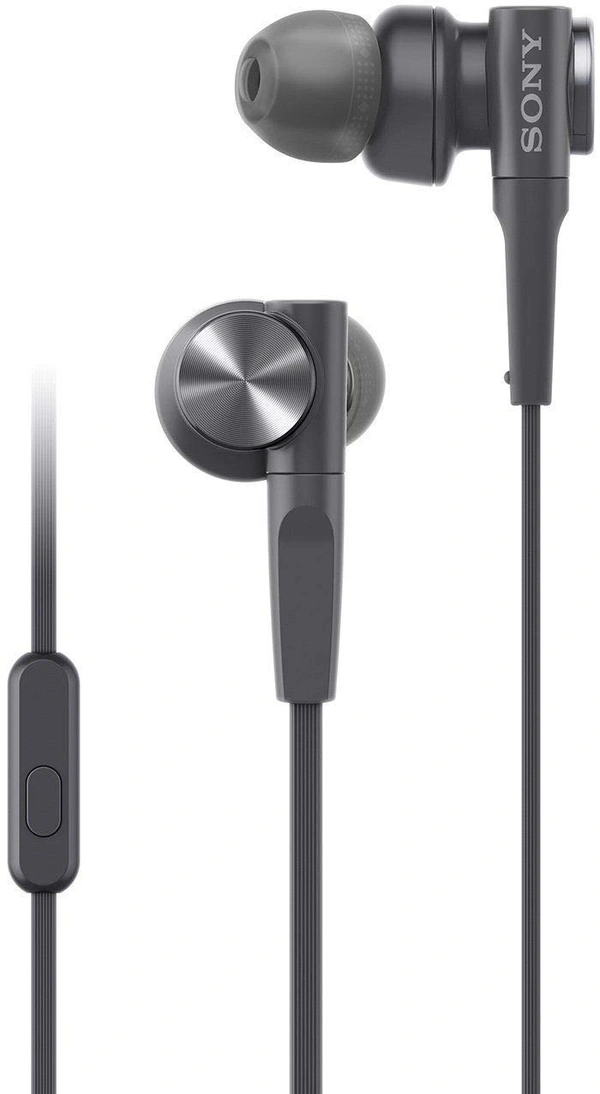 Sony MDR-XB55AP Wired in Ear Headphones with Mic (Black)