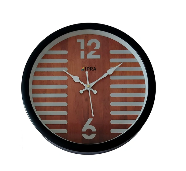 XIPRA 12 Inch Round Stylish Wall Clock For Home, Living Room, Bedroom & Office | Quartz Wall Clock (5017)