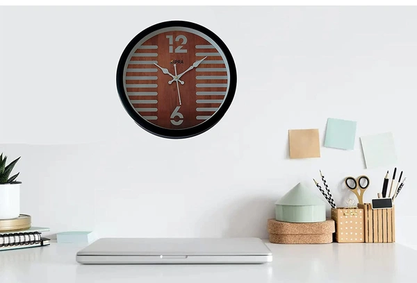 XIPRA 12 Inch Round Stylish Wall Clock For Home, Living Room, Bedroom & Office | Quartz Wall Clock (5017)