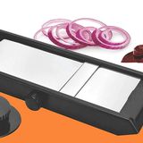 GIRNES Stainless Steel Multi Purpose Adjustable Vegetable Slicer With Knob And Safety Holder (CK-398)