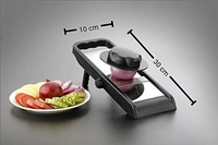 GIRNES Stainless Steel Multi Purpose Adjustable Vegetable Slicer With Knob And Safety Holder (CK-398)