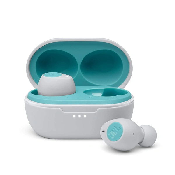 JBL C115 True Wireless in Ear Earbuds with Mic, Jumbo 21 Hours Playtime with Quick Charge, True Bass, Dual Connect, Bluetooth 5.0, Type C and Voice Assistant Support for Mobile Phones (Mint)