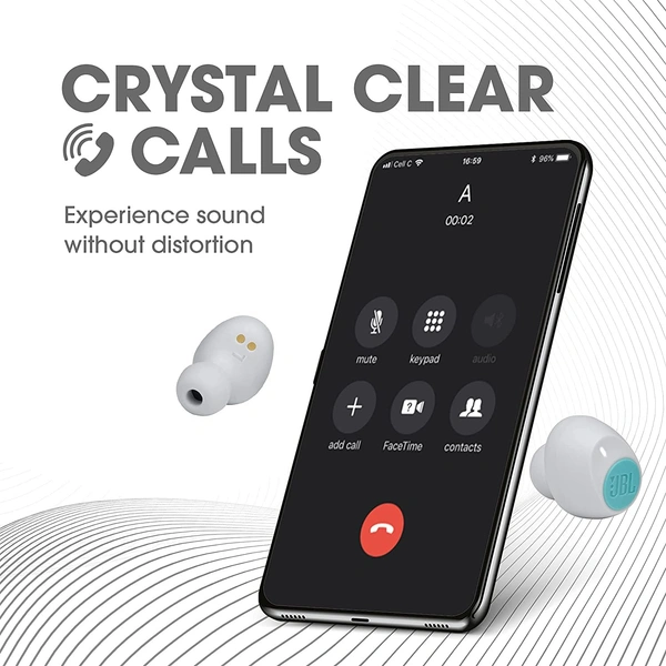 JBL C115 True Wireless in Ear Earbuds with Mic, Jumbo 21 Hours Playtime with Quick Charge, True Bass, Dual Connect, Bluetooth 5.0, Type C and Voice Assistant Support for Mobile Phones (Mint)