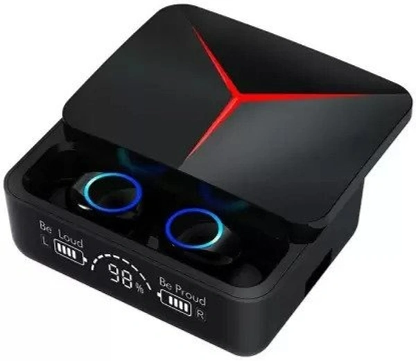 Seekart Premium M90 PRO with Power Bank Upto 48 Hours Playback Bluetooth Headset  (Black, True Wireless)