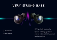 SEEKART Premium M20 TWS Bluetooth Wireless Sports Earphones Touch Control HiFi Sound Headsets Dual LED Charge Display (Black)