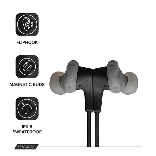(Renewed) JBL Endurance Run Wireless Bluetooth In Ear Headphone with Mic (Black)