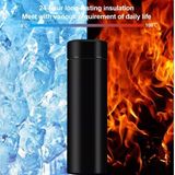 Seekart Premium Hot & Cold Flask Bottle Temperature Display Indicator Insulated Stainless Steel Smart Water Bottle,Double Wall Vacuum Intelligent Cup,Perfect for Hot and Cold Drinks,500ml (Black)