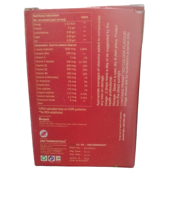 Lycozane Plus Drops  30ml.