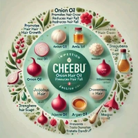 Cheebu Herbal Cosmetics  Cheebu Herbal Onion Oil 200ml