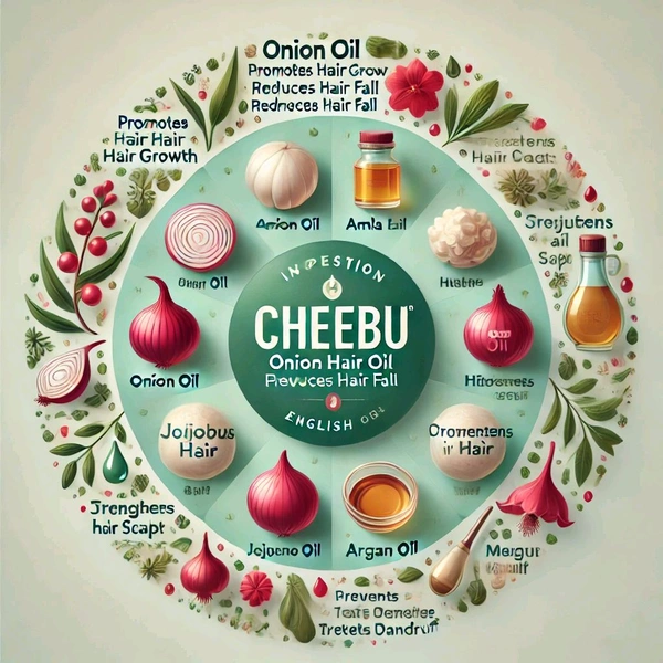 Cheebu Herbal Cosmetics  Cheebu Herbal Onion Oil 200ml