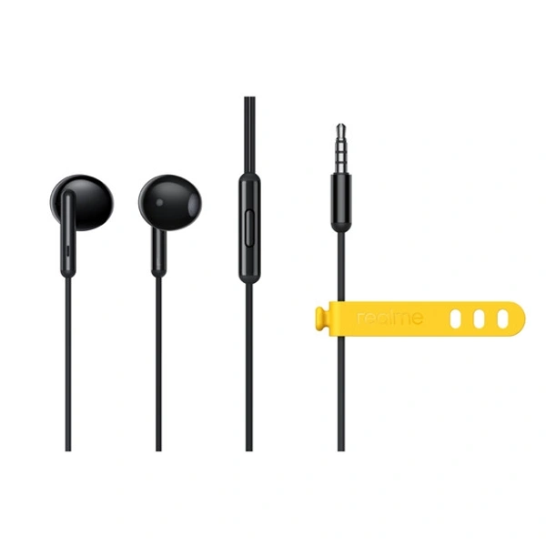 Realme Classic Buds Combo Of 4 - Black, Mat Black, 8