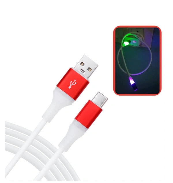 Typ C Cable  4 A Cable High Speeds Charger - Web Orange