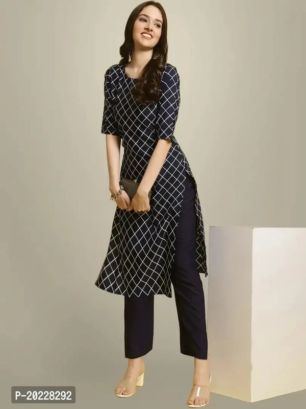 Stylish Crepe Printed Kurti For Women