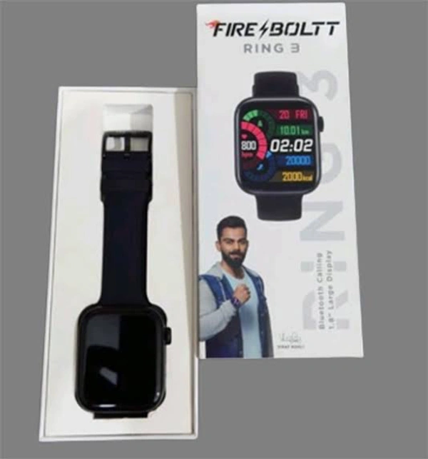 Firebolt Ring 3 Smart Watch  - Black, Free