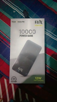 Flix 10000mah Power Bank  - Gray, Free