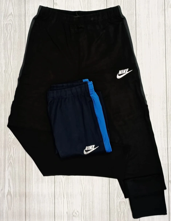 Latest Imported 4 Way Lycra Trackpants - ₹290 - M, L, XL,, Blue, Black