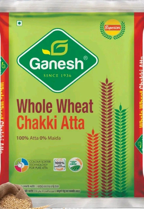 Ganesh Wheat Chakki Atta - 10 Kg