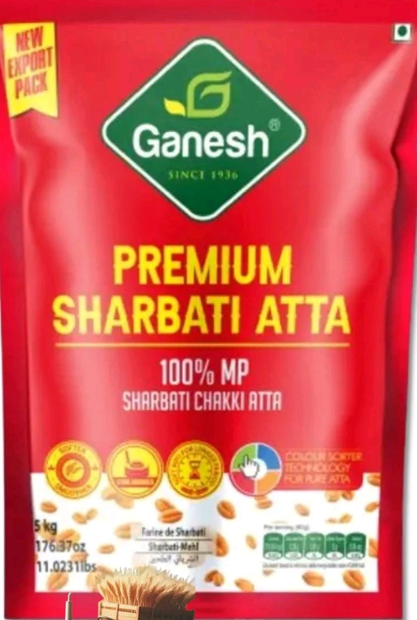 Ganesh Premium Sharbati Atta - 1 Kg