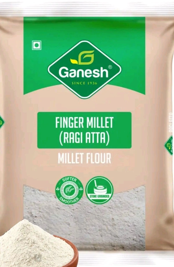 Ganesh Ragi (Finger Millet) Atta 500gm - 500gm
