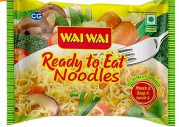 Wai Wai Ready To Eat Veg Masala Noodles 65gm.