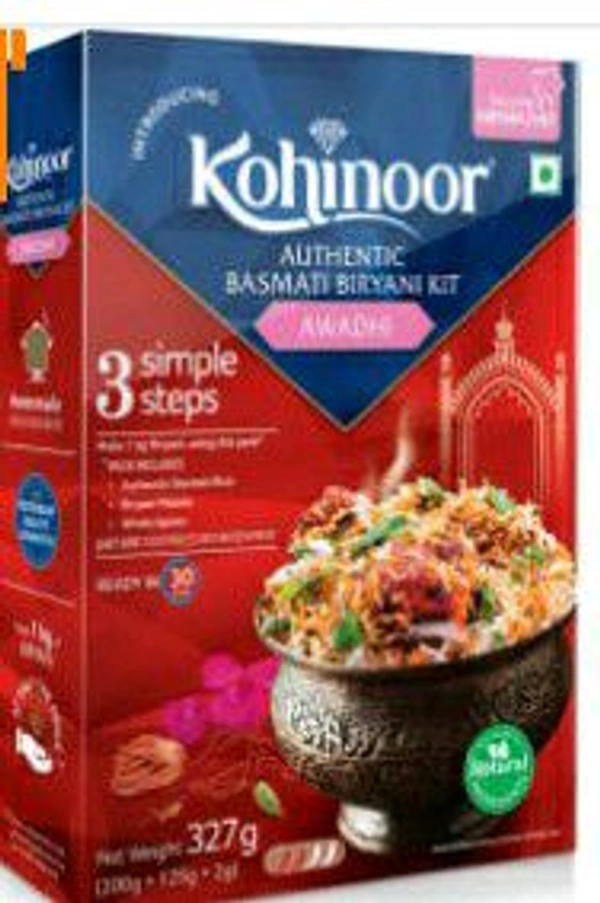 Kohinoor Authentic Lucknowi Biryani Basmati Rice Kit 327gm.