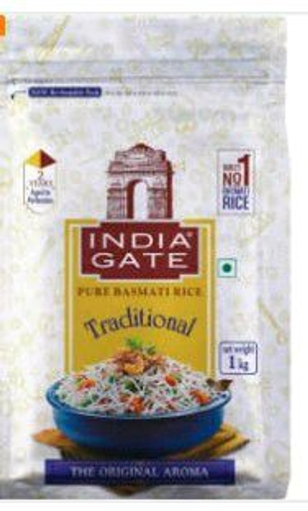 India Gate Traditional Basmati Rice 1 Kg.