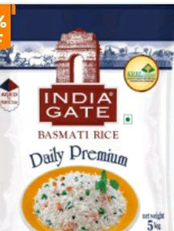 India Gate Daily Premium Rice 5 Kg.