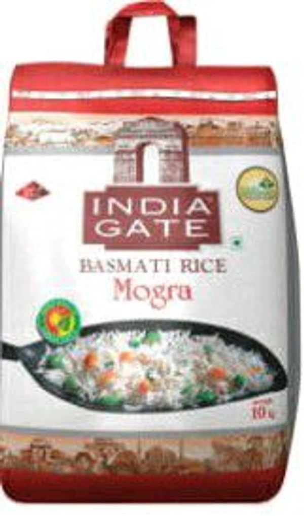 India Gate Mogra Basmati Rice Bag 10 Kg.
