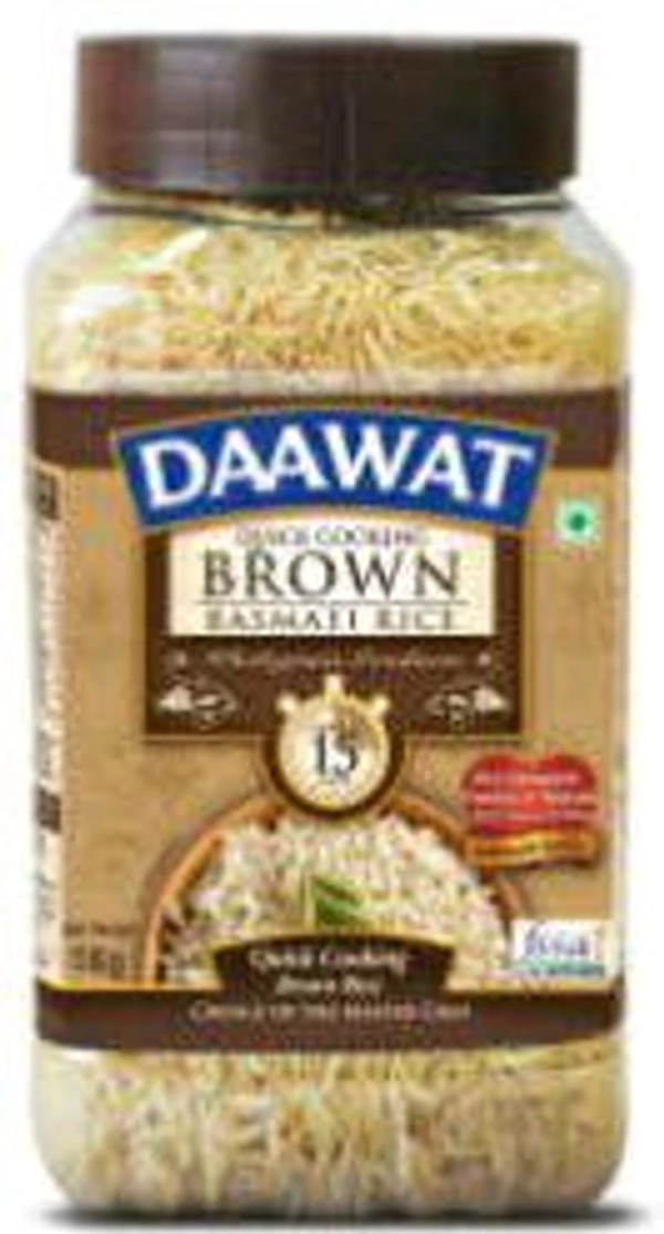Daawat Brown Basmati Rice Jar 1 Kg.