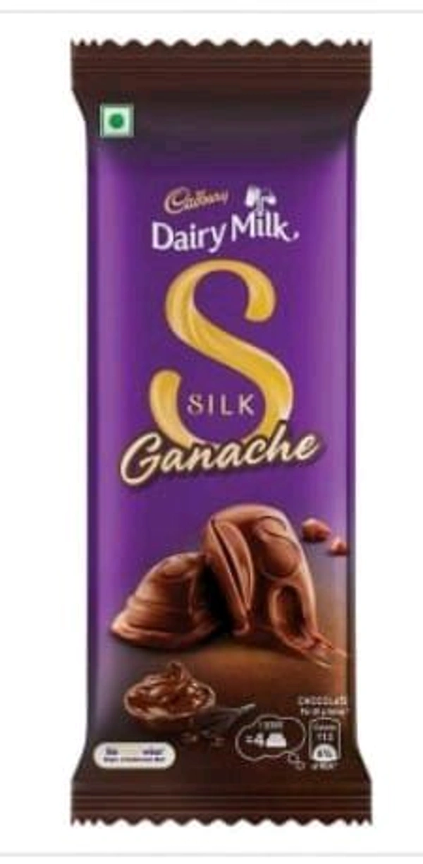 Cadbury Dairy Milk Silk Ganache Chocolate Bar 145gm.