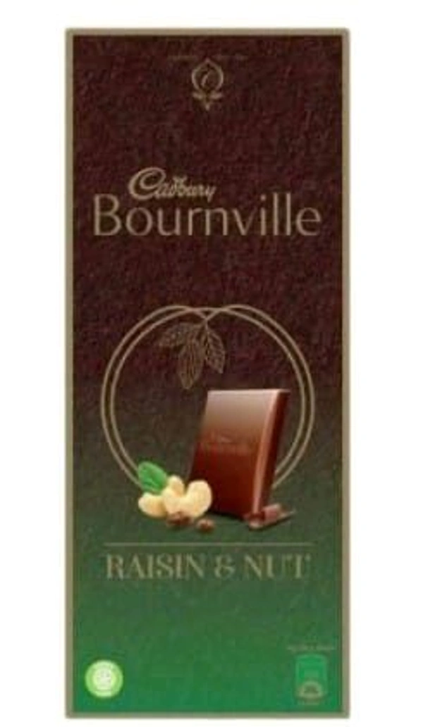 Cadbury Bournville Raisin And Nut Fark Chocolate Box 80gm.