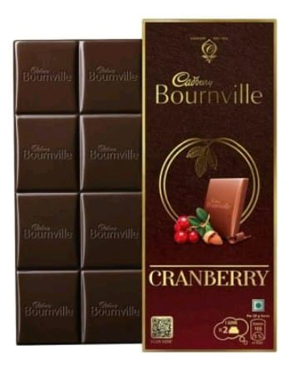 Cadbury Bournville Cranberry Mixed Dark Chocolate Bar 80gm.