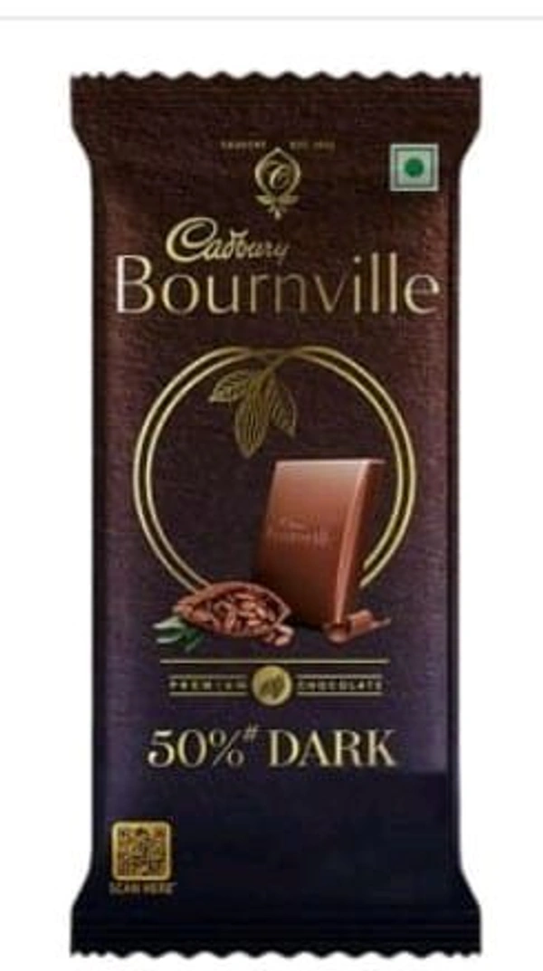 Cadbury Bournville 50% Dark Rich Cocoa Chocolate Bar 33gm.