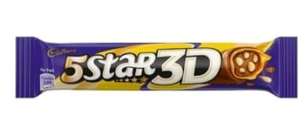 Cadbury Five Star 3D Chocolate Bar 45gm.