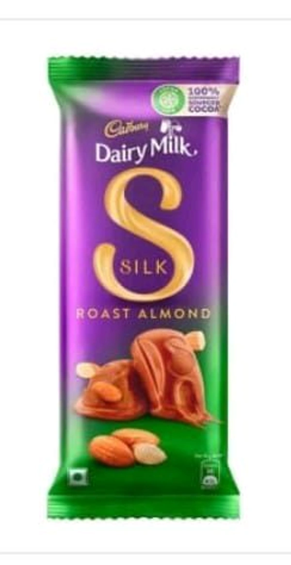 Cadbury Dairy Milk Silk Roast Almond Chocolate Bar 58gm.