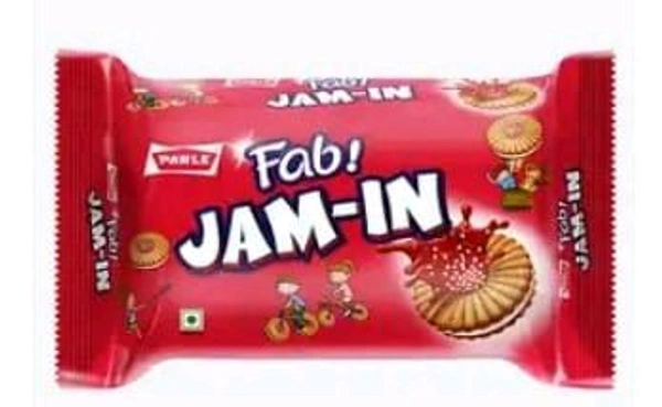 Parle Fab Jam -in Sandwich Cream Biscuits 150gm.