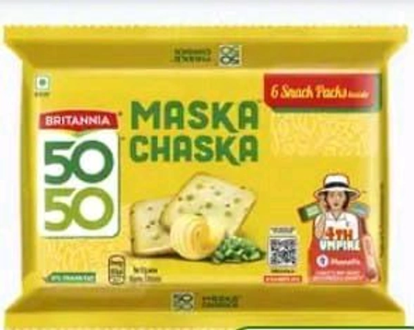 Britannia 50 50 Maska Chaska Sweet & Salty Biscuit 300gm.