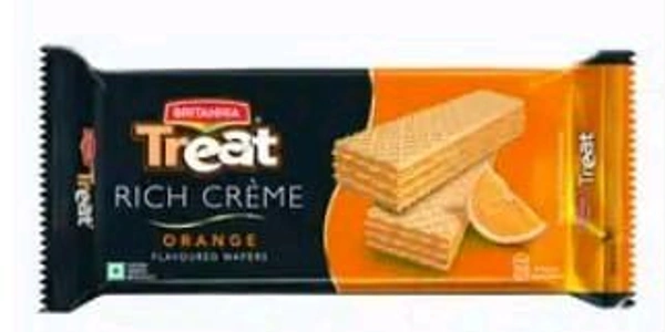 Britannia Treat Rich Creme Orange Flavour Cookies 55gm.