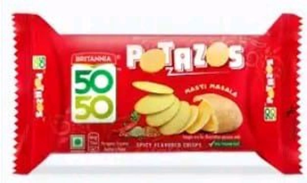 Britannia 50 50 Potazos Masti Masala Spicy Biscuit 71.5gm.