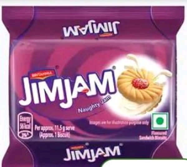 Britannia Treat Jimjam Sandwich Creme Biscuit 238gm.