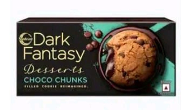 Sunfeast Dark Fantasy Desserts Choco Chunks Cookies 75gm.