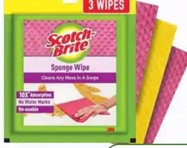Scotch Brite Sponge Wipe 3 Wipes