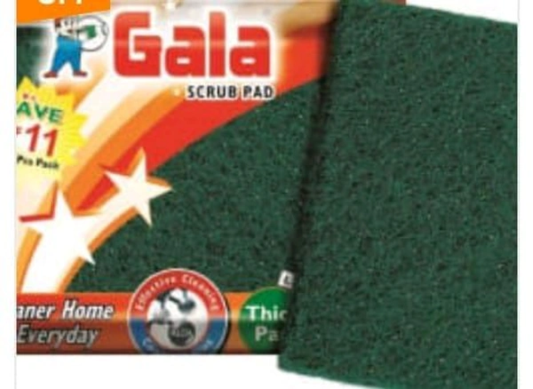 Gala Scrub Pad 3x4cm. 1set(5pcs.)