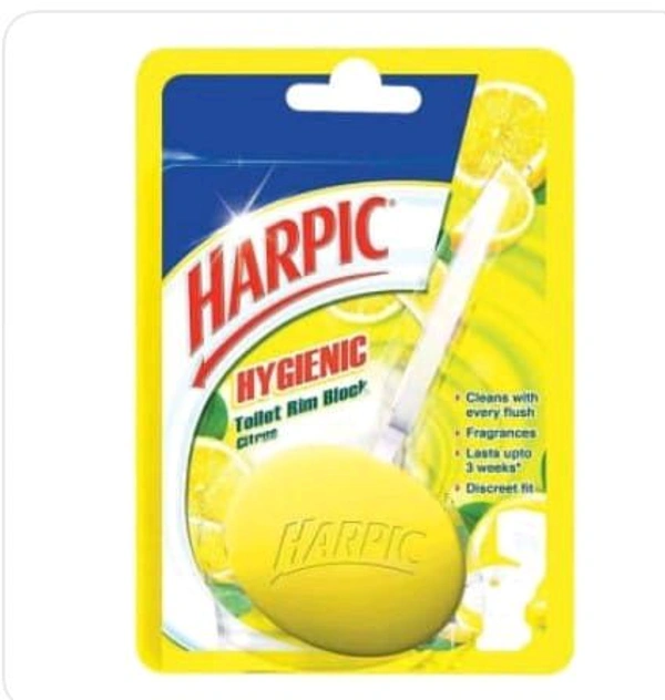 Harpic Hygienic Citrus Toilet Rim Block Packet 26gm.