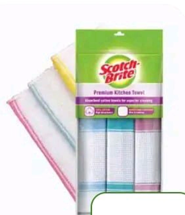 Scotch Brite 100% Cotton Kitchen Towel 3pcs.